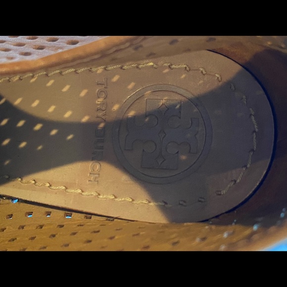 Tory Burch Brown Leather Ankle Wedge Lace Up Booties - Picture 3 of 5